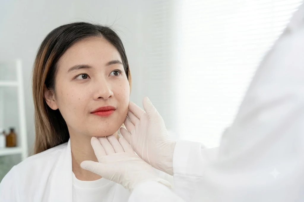 Someone Touching A Womans Face